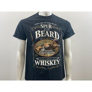 Spur & Beard Whiskey T Shirt Men's Size Medium